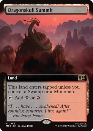 Dragonskull Summit (Extended Art) (MSC - Commander: Marvel Super Heroes Foil)