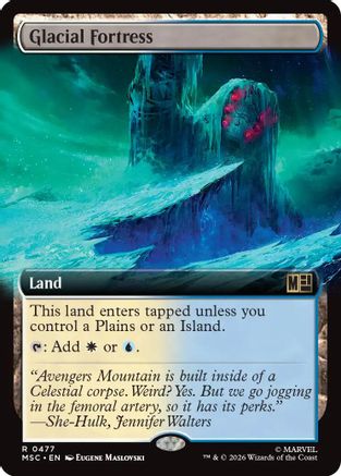Glacial Fortress (Extended Art) (MSC - Commander: Marvel Super Heroes Foil)