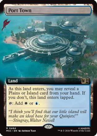 Port Town (Extended Art) (MSC - Commander: Marvel Super Heroes Foil)