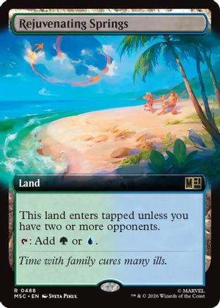 Rejuvenating Springs (Extended Art) (MSC - Commander: Marvel Super Heroes Foil)