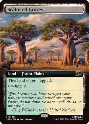 Scattered Groves (Extended Art) (MSC - Commander: Marvel Super Heroes Foil)
