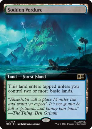 Sodden Verdure (Extended Art) (MSC - Commander: Marvel Super Heroes)