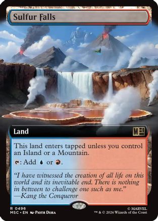 Sulfur Falls (Extended Art) (MSC - Commander: Marvel Super Heroes)