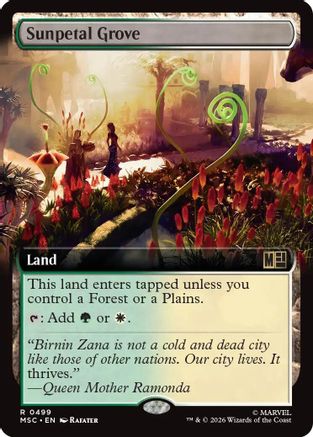 Sunpetal Grove (Extended Art) (MSC - Commander: Marvel Super Heroes)