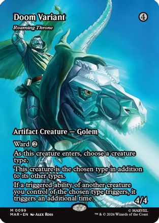 Doom Variant - Roaming Throne (Borderless) (MAR - Marvel Universe Eternal-Legal)