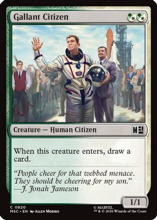 Gallant Citizen (MSC - Commander: Marvel Super Heroes Foil)