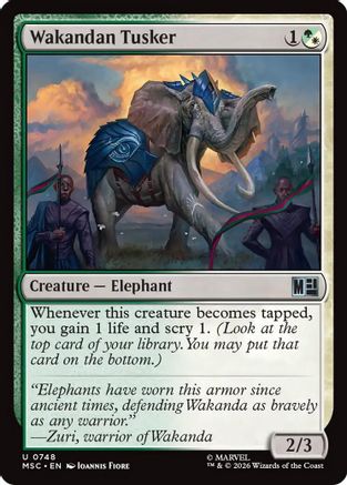 Wakandan Tusker (MSC - Commander: Marvel Super Heroes Foil)