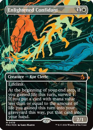 Enlightened Confidant (Borderless) (0439) [Reality Fracture] Foil