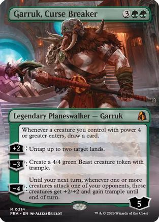 Garruk, Curse Breaker (Borderless) [Reality Fracture] Foil