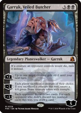 Garruk, Veiled Butcher [Reality Fracture] Foil