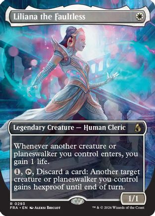 Liliana the Faultless (Borderless) [Reality Fracture] Foil