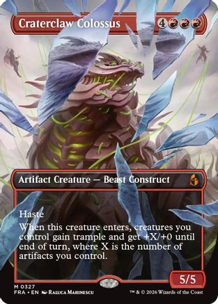 Craterclaw Colossus (Borderless) (0327) [Reality Fracture]
