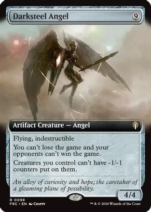 Darksteel Angel (Extended Art) [Commander: Reality Fracture]