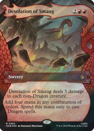 Desolation of Smaug (Showcase) (Surge Foil) (HOB - The Hobbit Foil)