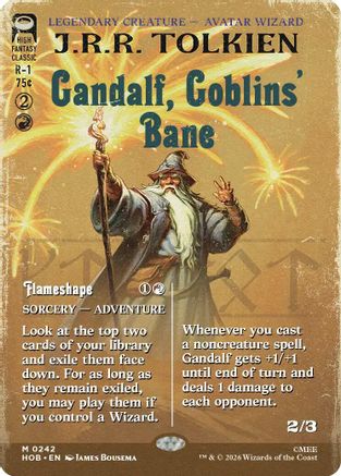 Gandalf, Goblins' Bane (Borderless) (HOB - The Hobbit Foil)