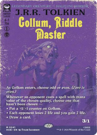 Gollum, Riddle Master (Borderless) (HOB - The Hobbit)