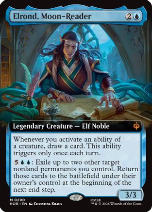 Elrond, Moon-Reader (Extended Art) (HOB - The Hobbit Foil)