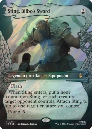 Sting, Bilbo's Sword (Showcase) (Surge Foil) (HOB - The Hobbit Foil)