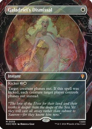 Galadriel's Dismissal (Borderless) (Surge Foil) (HOC - The Hobbit: Eternal-Legal Foil)