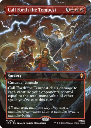 Call Forth the Tempest (Borderless) (HOC - The Hobbit: Eternal-Legal Foil)