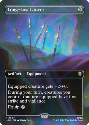 Long-Lost Lances (Borderless) (HOC-007) [The Hobbit: Eternal-Legal] Foil
