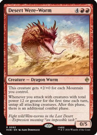 Desert Were-Worm (HOB - The Hobbit Foil)
