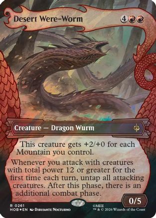 Desert Were-Worm (Showcase) (Surge Foil) (HOB - The Hobbit Foil)