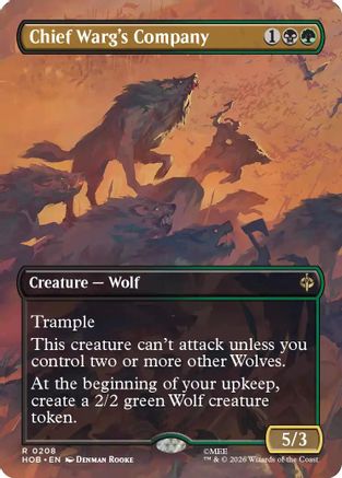 Chief Warg's Company (Borderless) (HOB - The Hobbit)