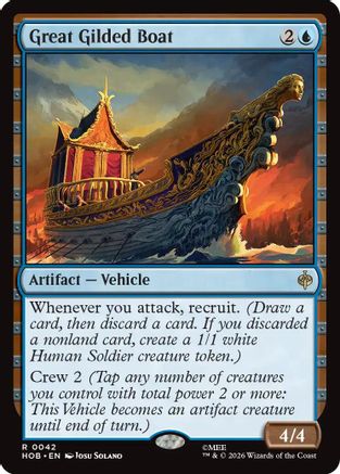 Great Gilded Boat (HOB - The Hobbit Foil)