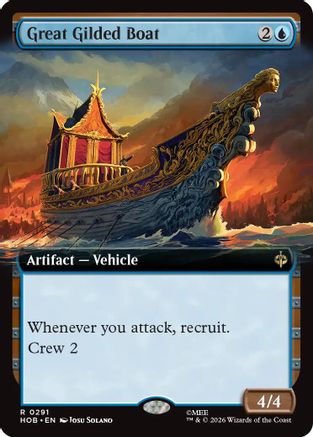 Great Gilded Boat (Extended Art) (HOB - The Hobbit Foil)