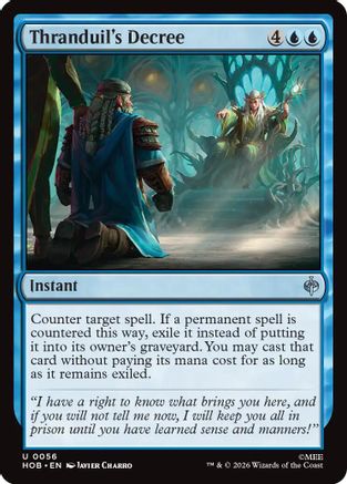 Thranduil's Decree (HOB - The Hobbit Foil)