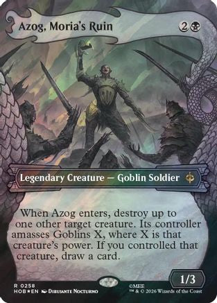 Azog, Moria's Ruin (Showcase) (Surge Foil) (HOB - The Hobbit Foil)