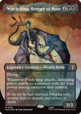 Witch-king, Bringer of Ruin (Borderless) (Surge Foil) (HOC - The Hobbit Foil)