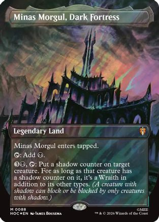Minas Morgul, Dark Fortress (Borderless) (Surge Foil) (HOC - The Hobbit: Eternal-Legal Foil)