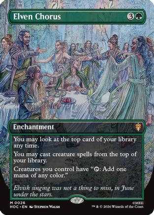Elven Chorus (Borderless) (HOC - The Hobbit: Eternal-Legal)