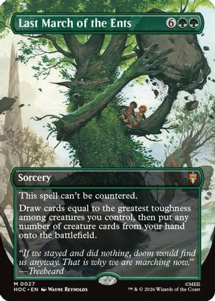 Last March of the Ents (Borderless) (HOC - The Hobbit: Eternal-Legal Foil)