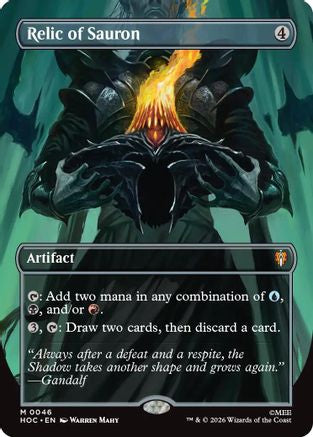 Relic of Sauron (Borderless) (HOC-046) [The Hobbit: Eternal-Legal]
