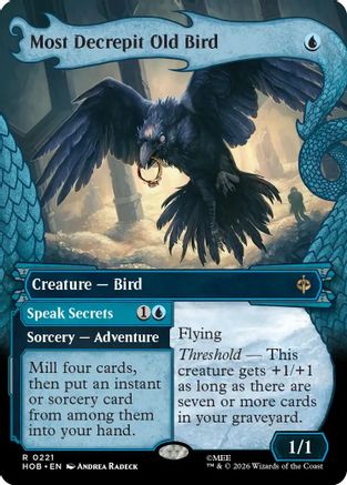 Most Decrepit Old Bird (Showcase) (HOB - The Hobbit Foil)