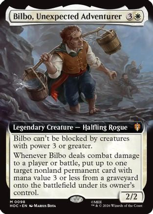 Bilbo, Unexpected Adventurer (Extended Art) (HOC - The Hobbit: Eternal-Legal Foil)