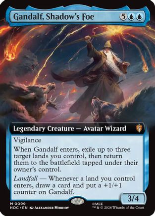 Gandalf, Shadow's Foe (Extended Art) (HOC-099) [The Hobbit: Eternal-Legal]