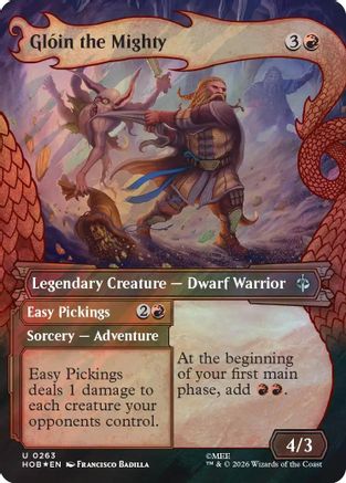 Gloin the Mighty (Showcase) (Surge Foil) (HOB - The Hobbit Foil)