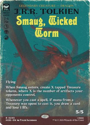 Smaug, Wicked Worm (Borderless) (HOB - The Hobbit)