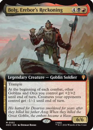 Bolg, Erebor's Reckoning (Extended Art) (HOC-102) [The Hobbit: Eternal-Legal]