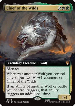 Chief of the Wilds (Extended Art) (HOC-103) [The Hobbit: Eternal-Legal] Foil