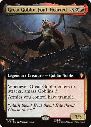 Great Goblin, Foul-Hearted (Extended Art) (HOC - The Hobbit: Eternal-Legal)