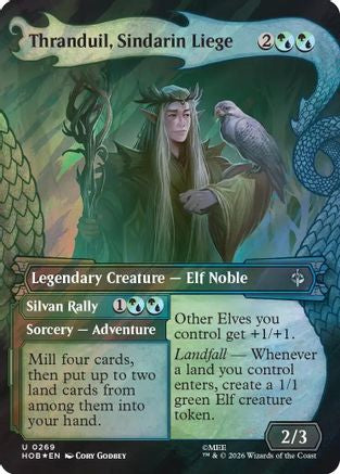 Thranduil, Sindarin Liege (Showcase) (Surge Foil) (HOB - The Hobbit Foil)