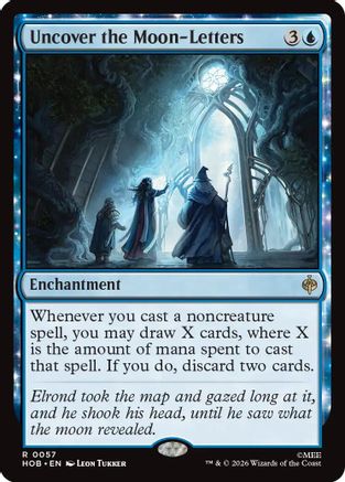 Uncover the Moon-Letters (HOB - The Hobbit Foil)