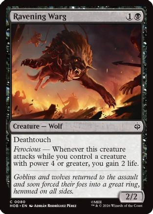 Ravening Warg (HOB - The Hobbit Foil)