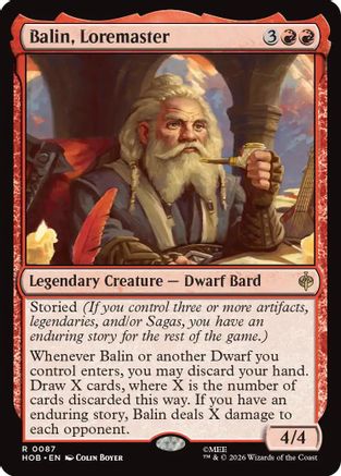 Balin, Loremaster (HOB - The Hobbit)