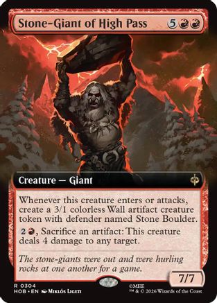 Stone-Giant of High Pass (Extended Art) (HOB - The Hobbit)